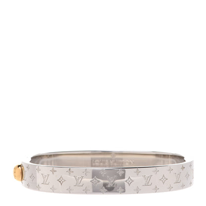 Louis Vuitton Palladium Monogram Nanogram Cuff S 1 of 7