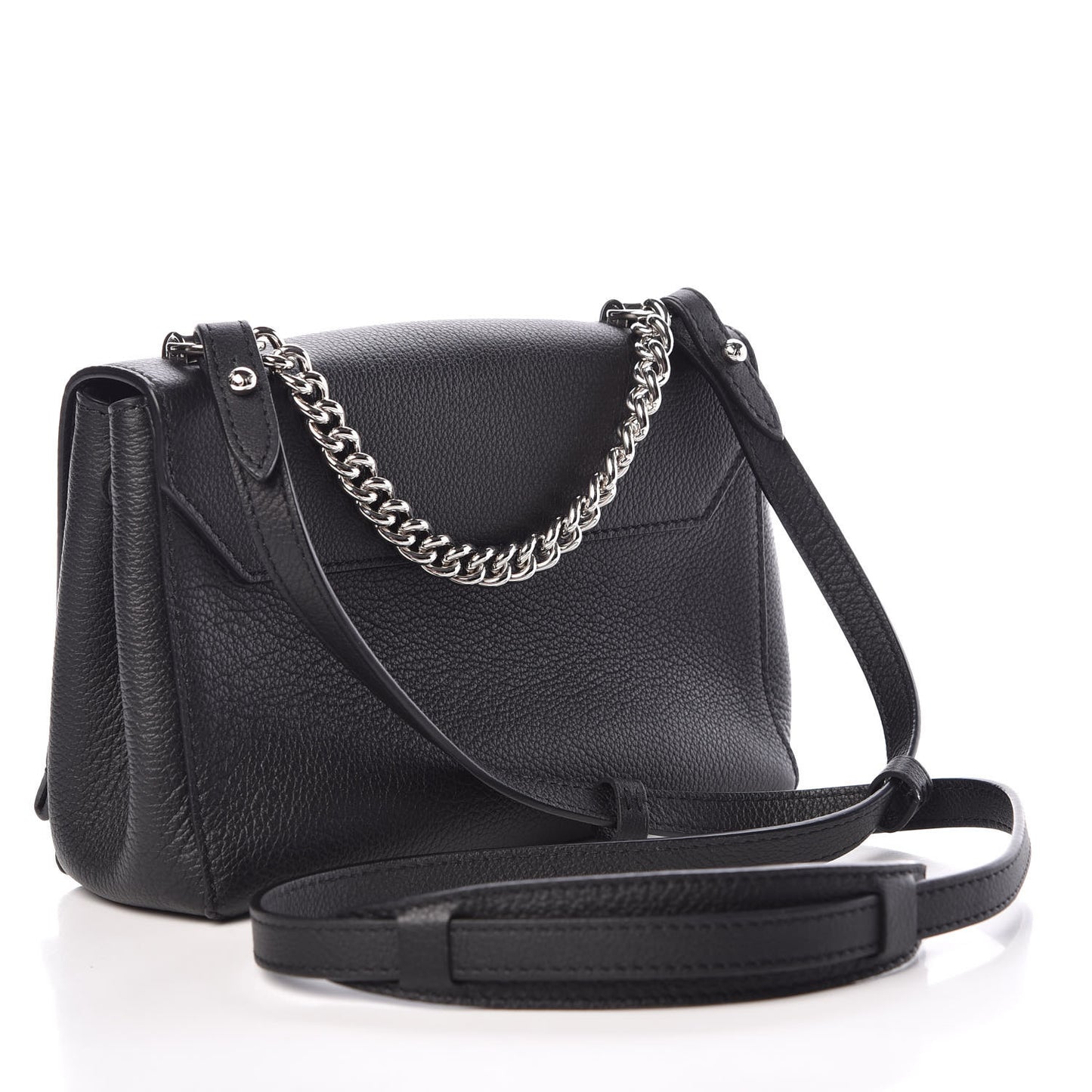 Calfskin Lockme II Chain Bag BB Black