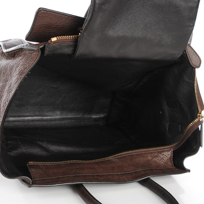 Celine Pebbled Calfskin Mini Luggage Dark Brown 5 of 10