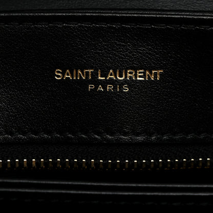 Saint Laurent Calfskin Y Quilted Monogram Toy Loulou Crossbody Bag Black 6 of 10