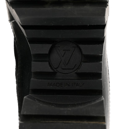 Louis Vuitton Suede Monogram Laureate Platform Desert Boots 38 Kaki Black 8 of 8