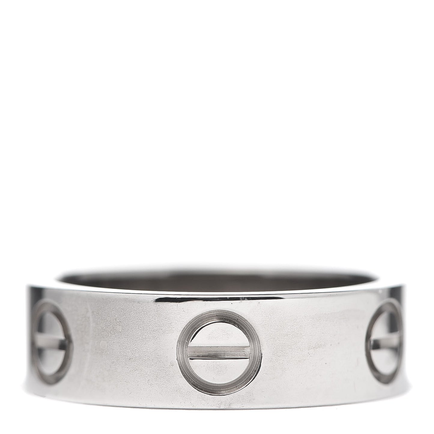 18K White Gold 5.5mm LOVE Ring 50 5.25