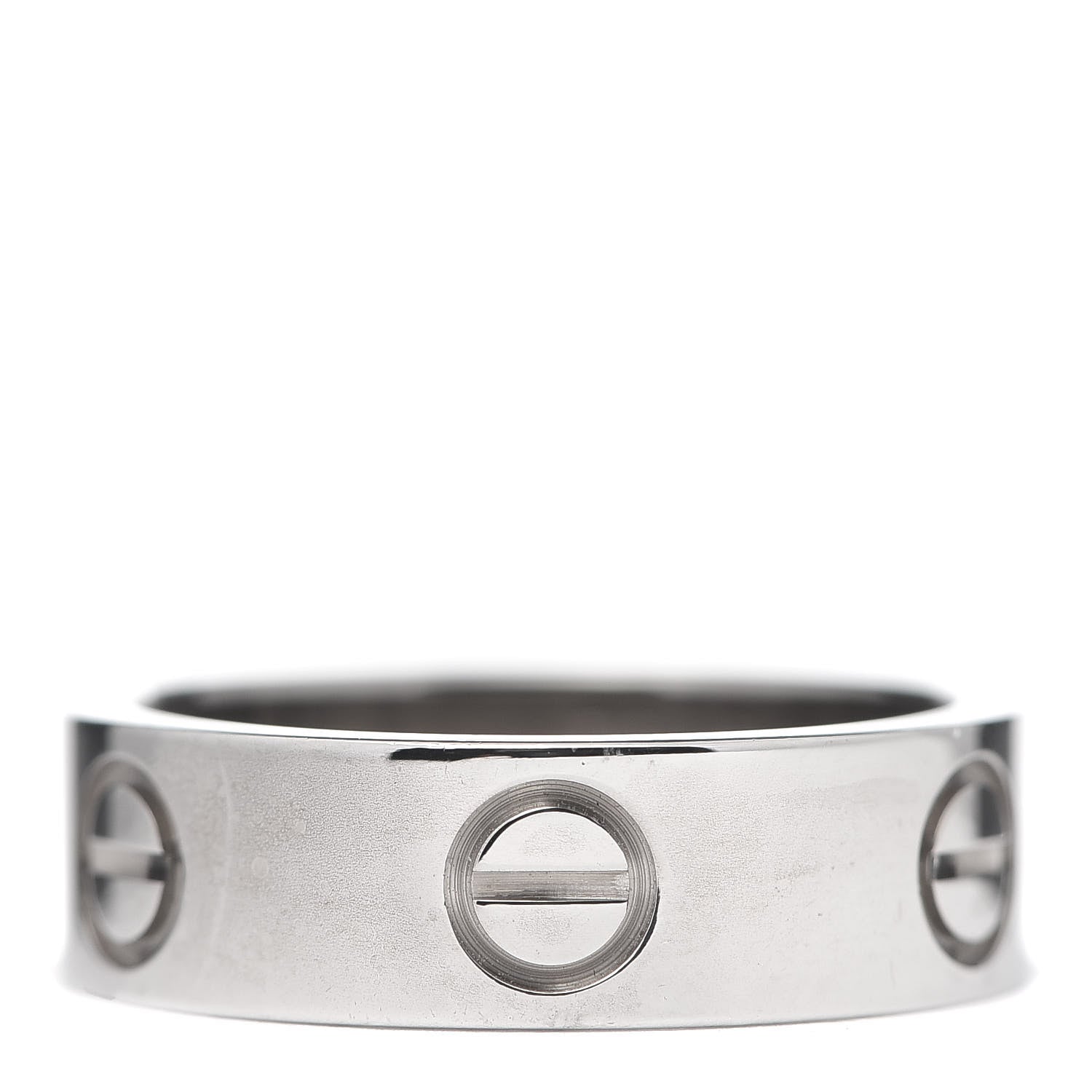 Cartier 18K White Gold 5.5mm LOVE Ring 50 5.25 3 of 5