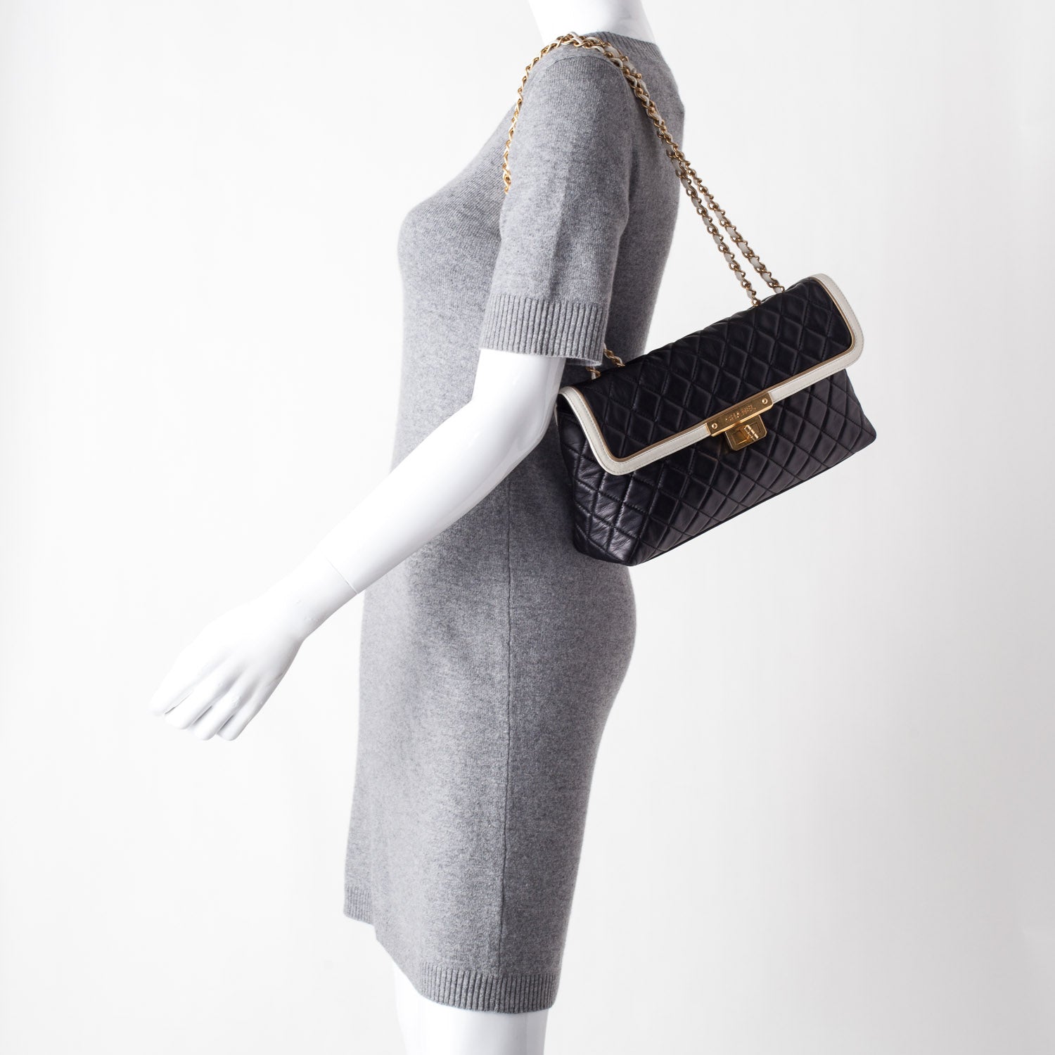 Chanel Glazed Calfskin Mademoiselle Flap 2 of 9