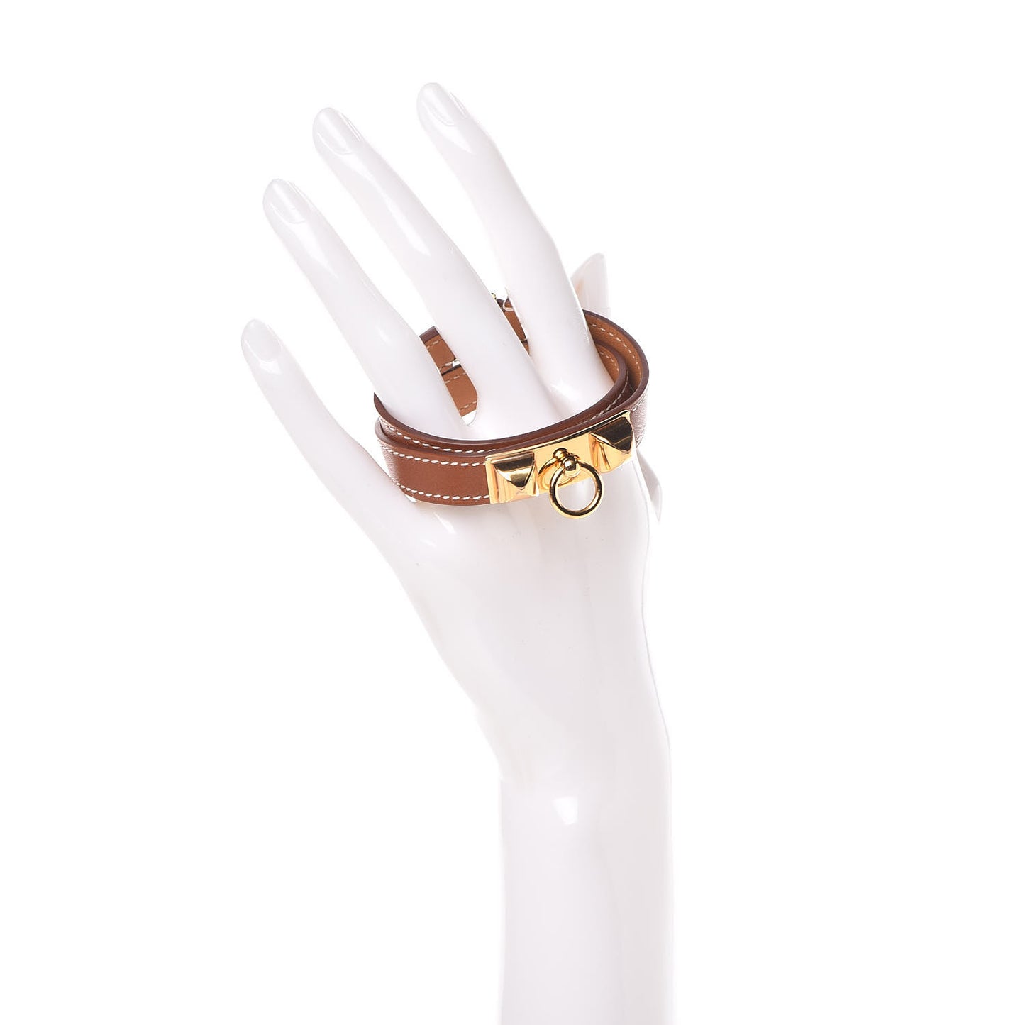Barenia Rivale Double Tour Bracelet S Fauve