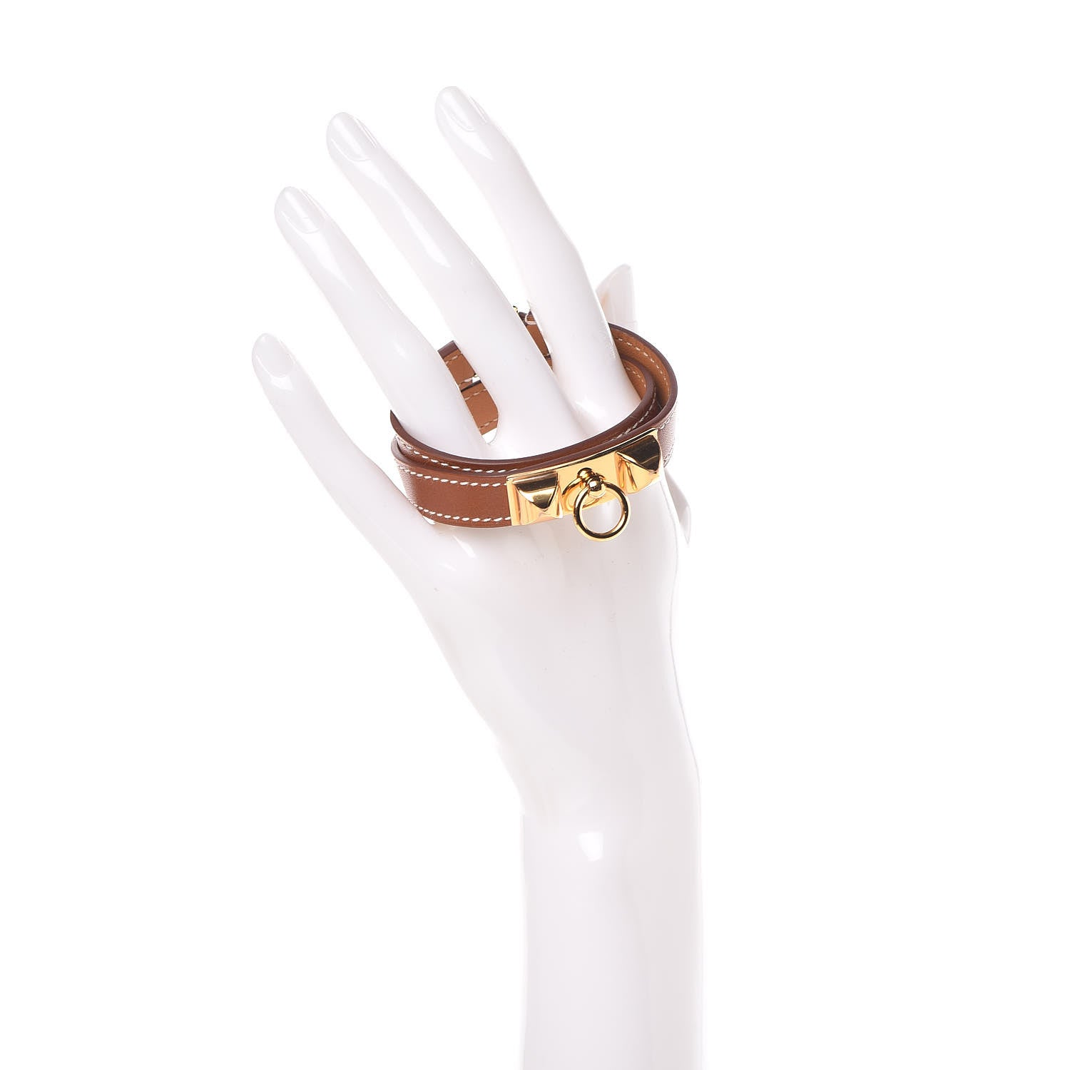 Hermes Barenia Rivale Double Tour Bracelet S Fauve 2 of 6
