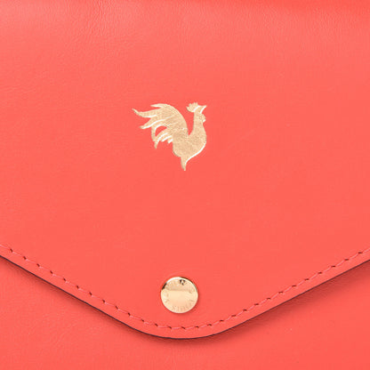 Louis Vuitton Veau Cachemire Chinese New Year Rooster Envelope Pouch Red 8 of 8