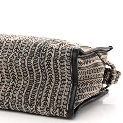 Marc Jacobs Cotton Jacquard Monogram Large The Traveler Tote Bag Beige Multicolor 9 of 10