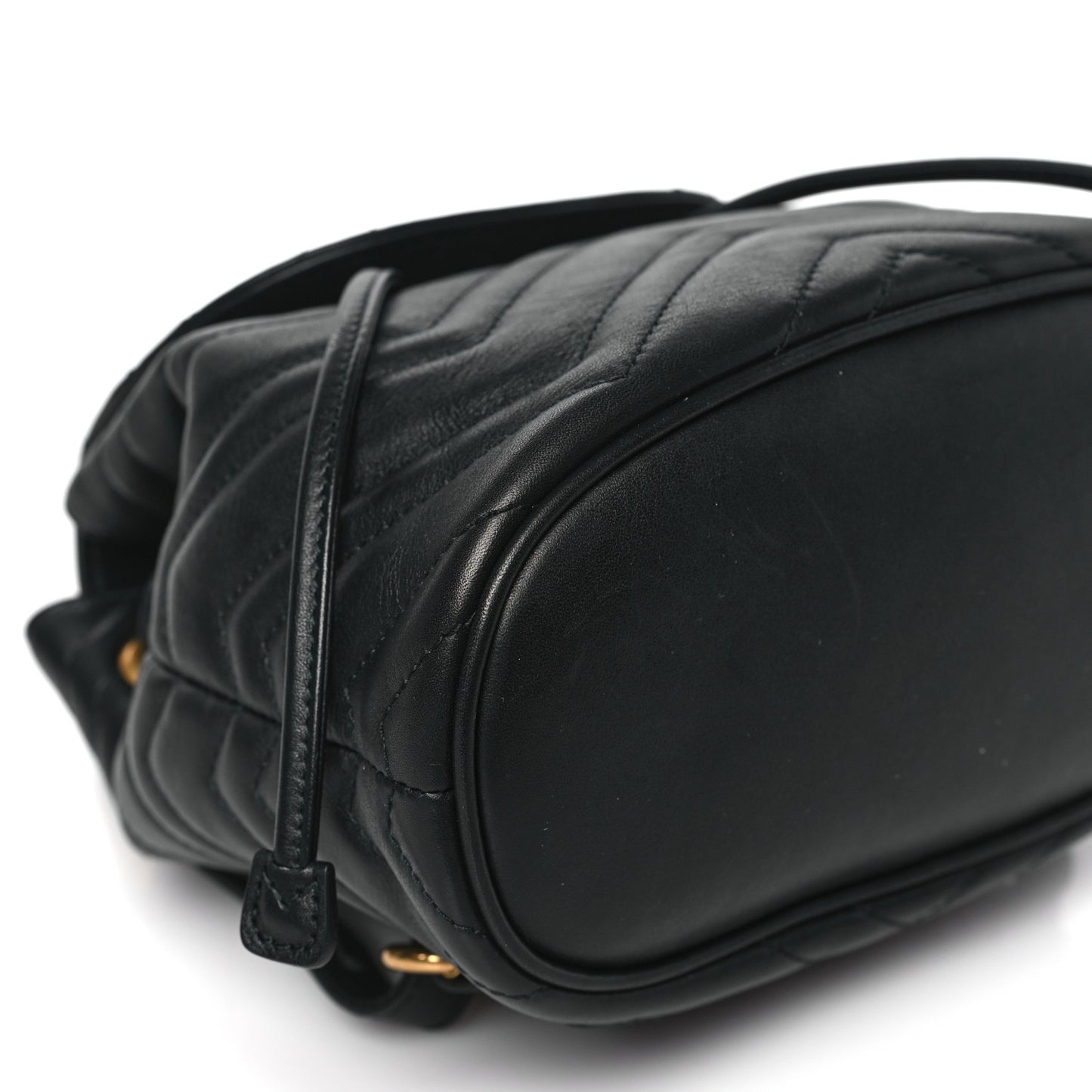 Calfskin Matelasse GG Marmont Flap Backpack Black