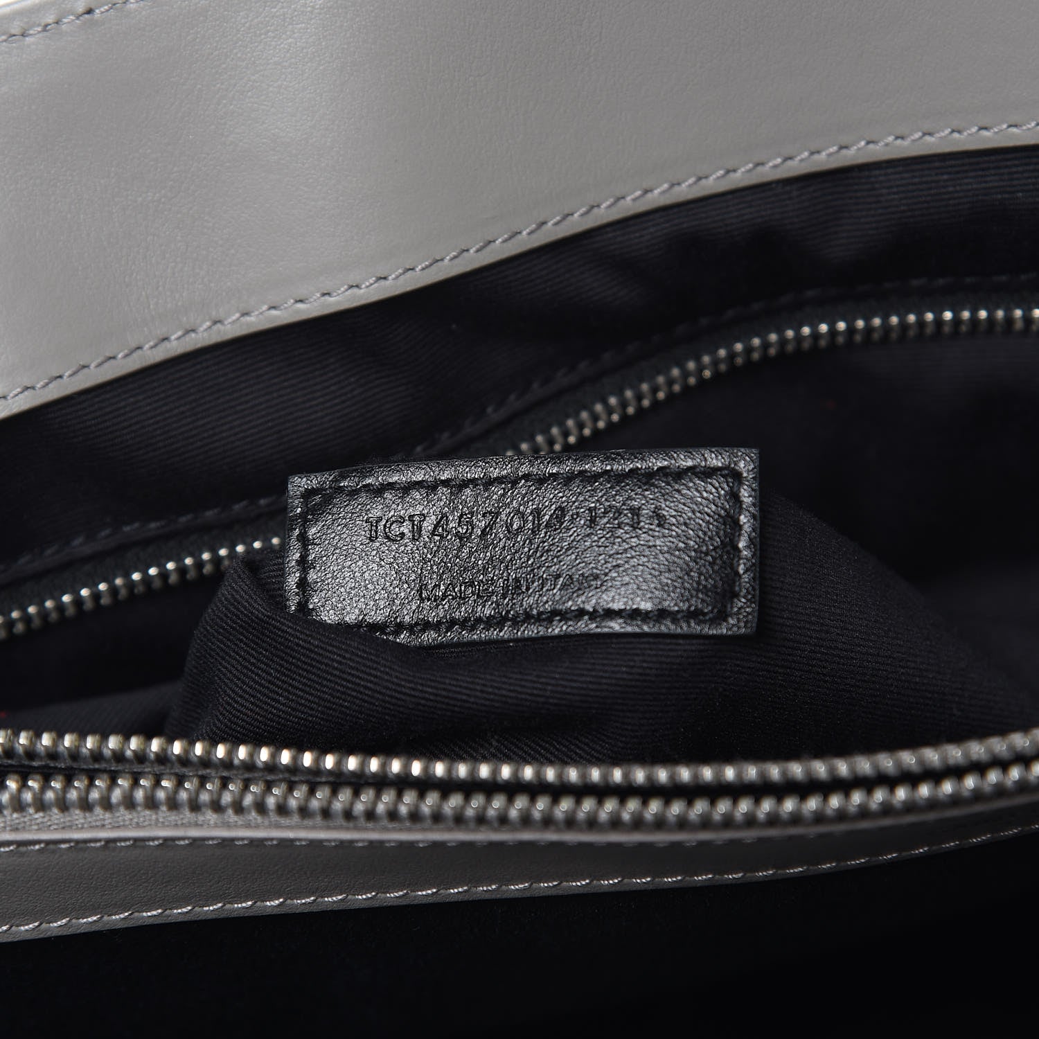 Saint Laurent Calfskin Y Quilted Monogram Large Loulou Chain Satchel Light Grey 6 of 16