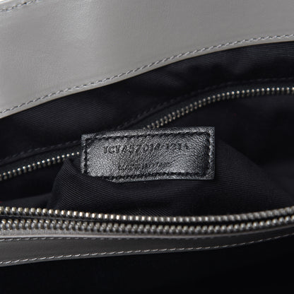 Saint Laurent Calfskin Y Quilted Monogram Large Loulou Chain Satchel Light Grey 6 of 16