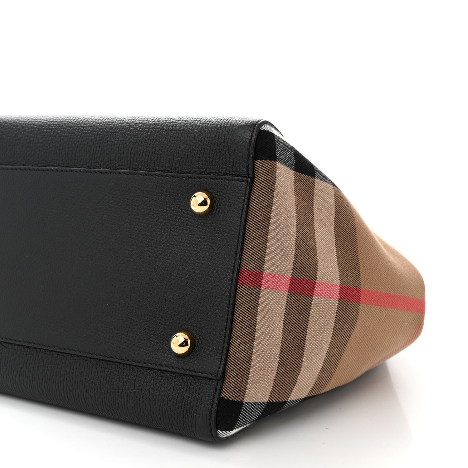 Burberry Grainy Calfskin House Check Small Canterbury Black 10 of 10