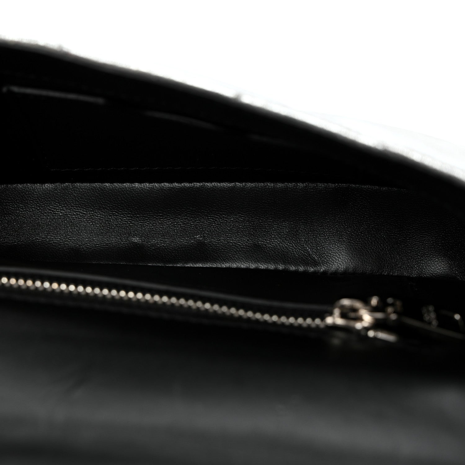 Dolce & Gabbana DOLCE GABBANA Laminato Vitello 3.5 Chain Flap Crossbody Bag Silver 5 of 9