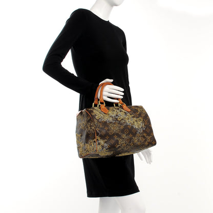 Louis Vuitton Monogram Dentelle Speedy 30 Gold 2 of 12