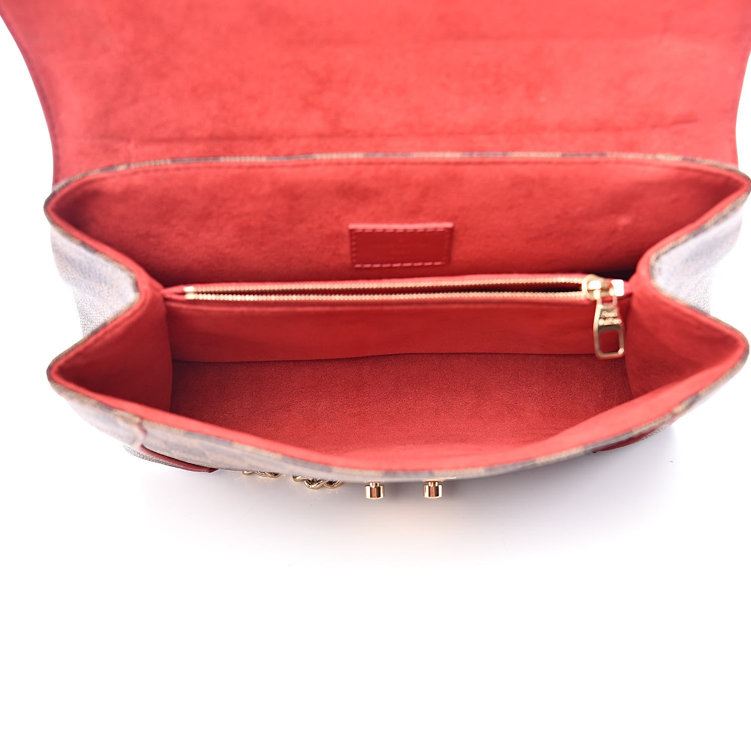 Louis Vuitton Damier Ebene Caissa Clutch Cherry 5 of 11