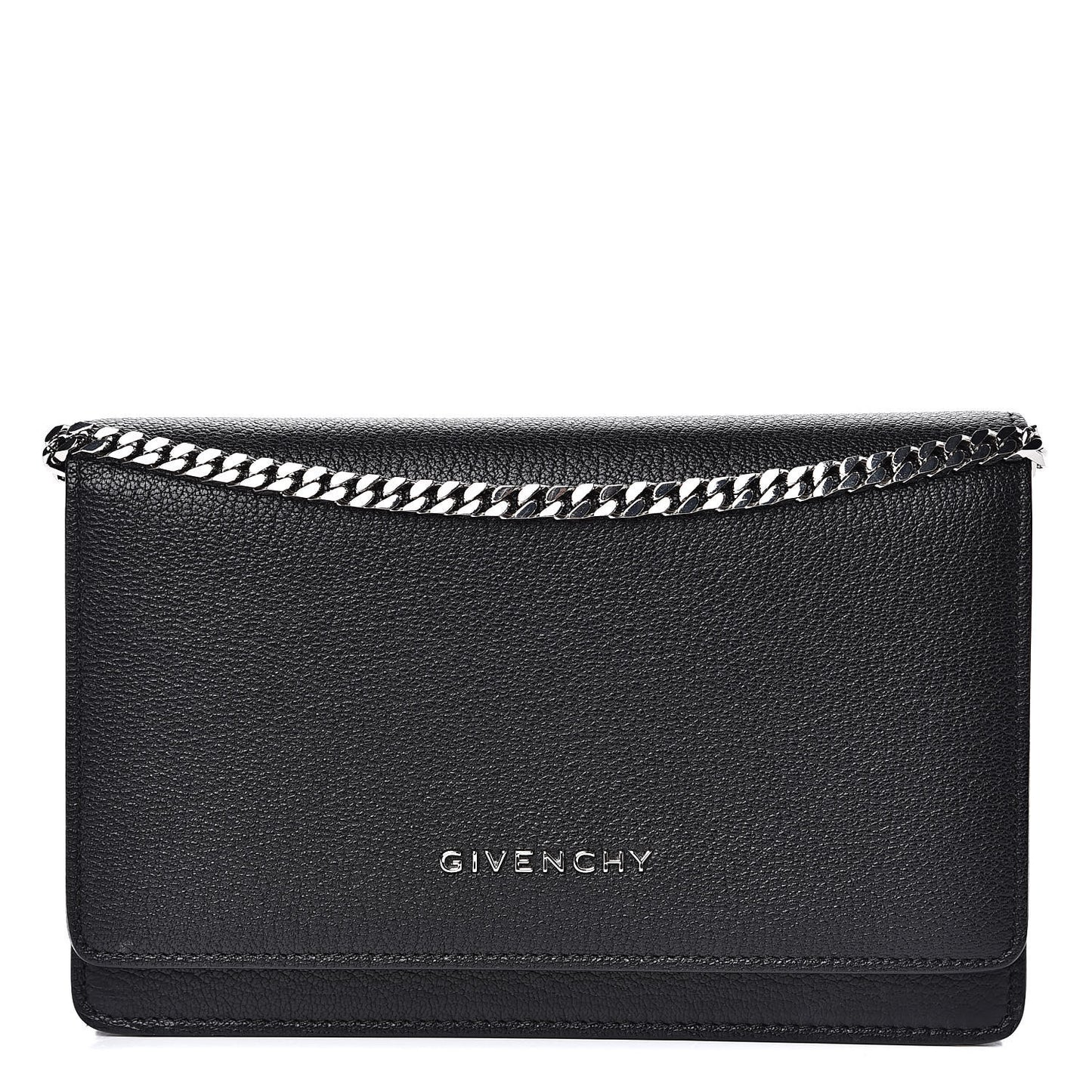 Sugar Goatskin Pandora Chain Wallet Black