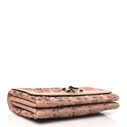Valentino Garavani Nappa Lace Girello Flap Blush 4 of 9