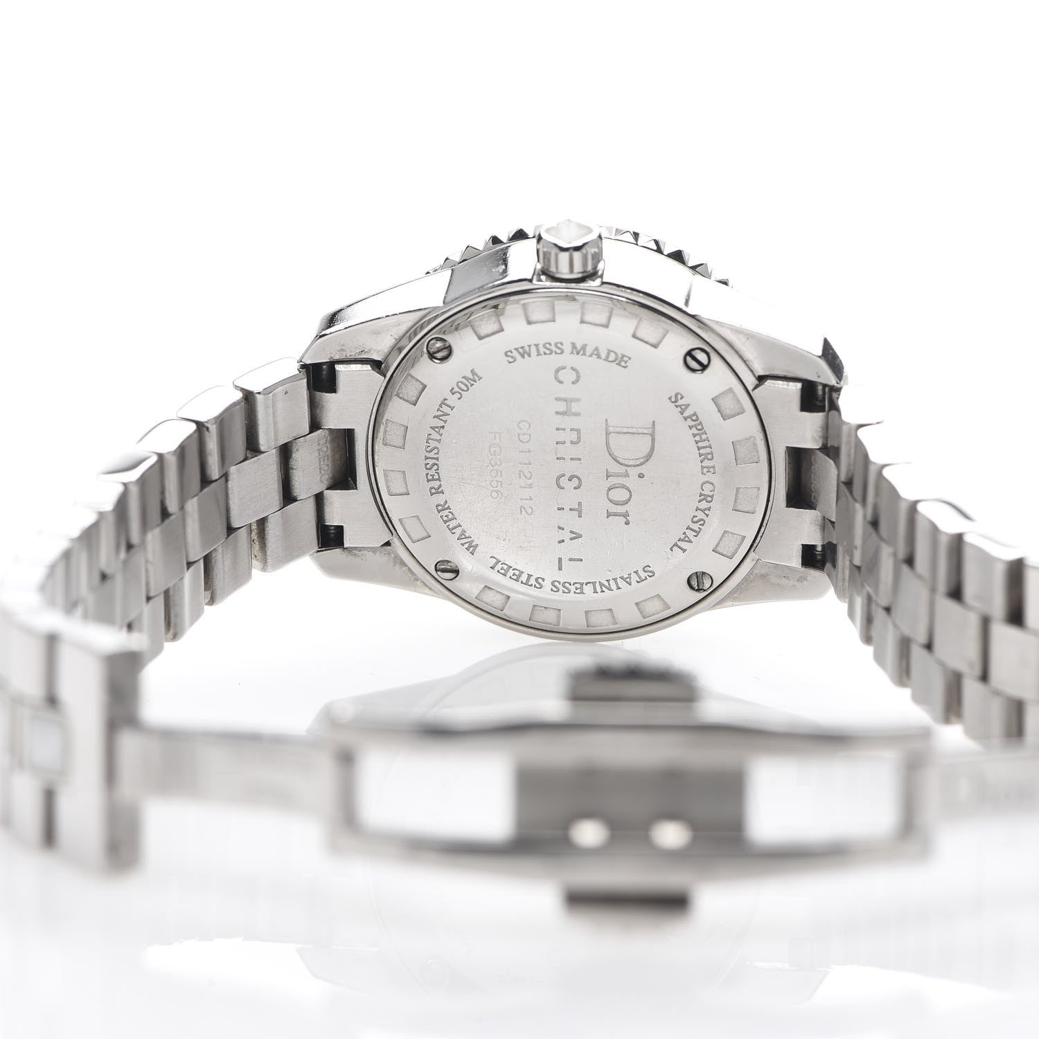 Christian Dior Stainless Steel Sapphire 29mm Christal Quartz Watch 4 of 5
