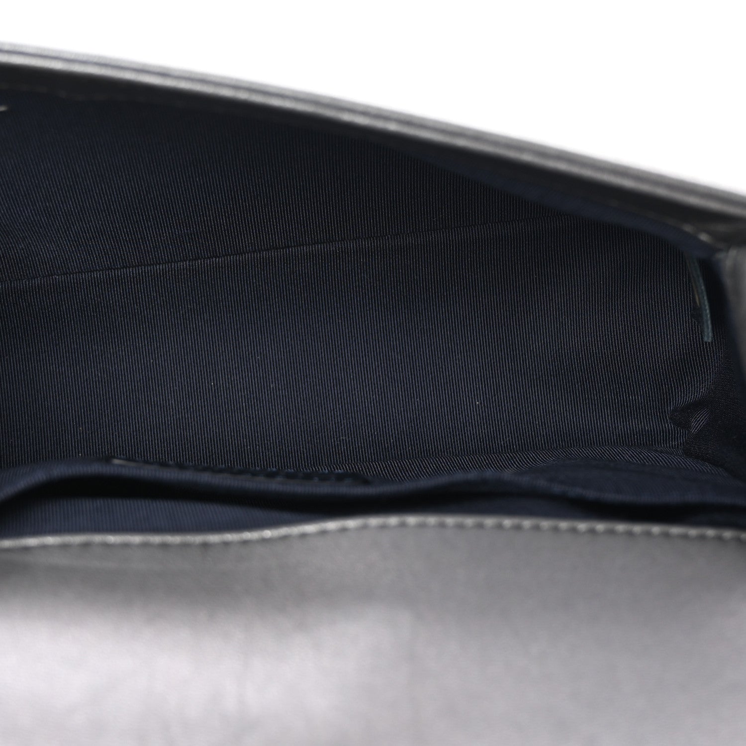 Chanel Lambskin Embossed Medium Boy Cube Flap Grey 5 of 10