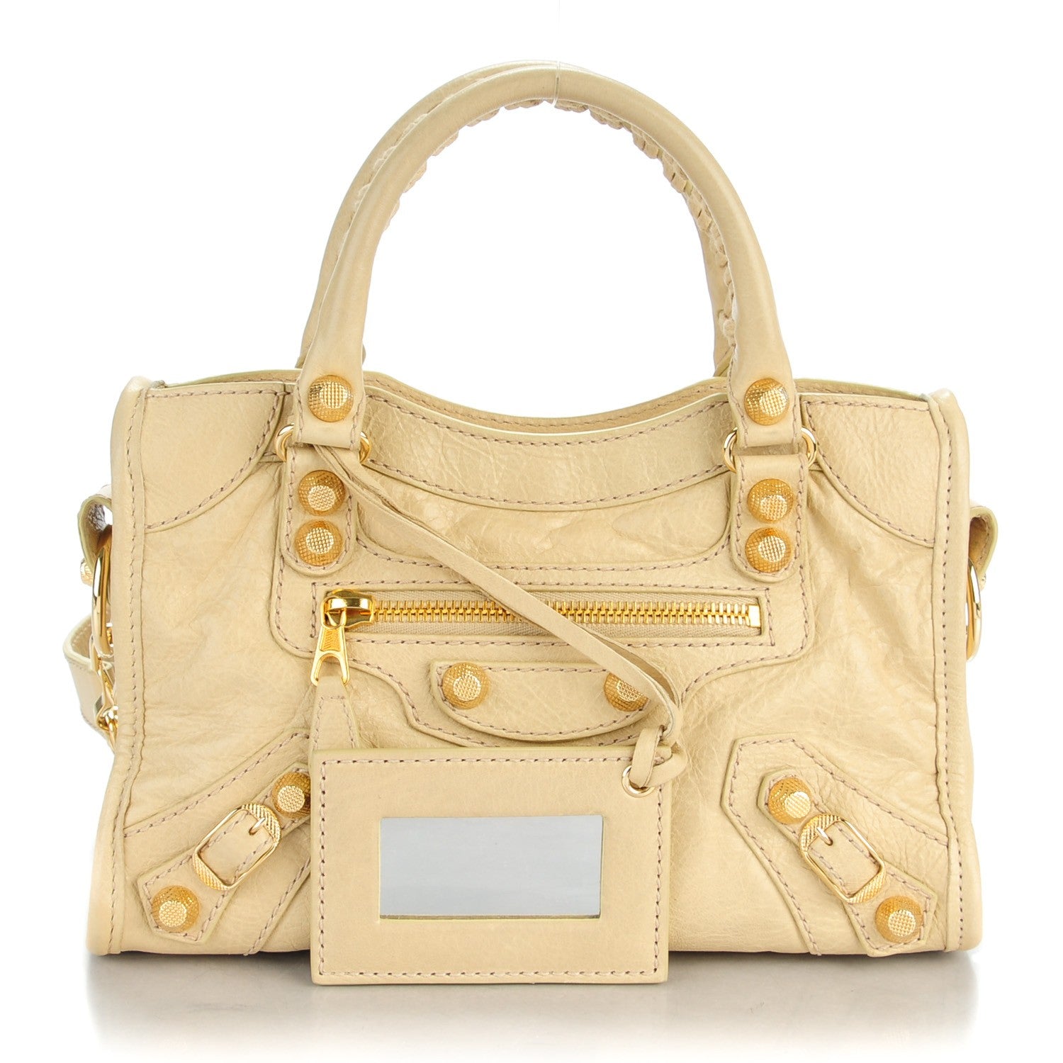 Balenciaga Agneau Giant 12 Gold Hardware Mini City Dune 1 of 8