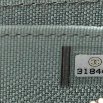 Chanel Caviar Quilted Zip Around Coin Purse Wallet Dark Green 7 of 8