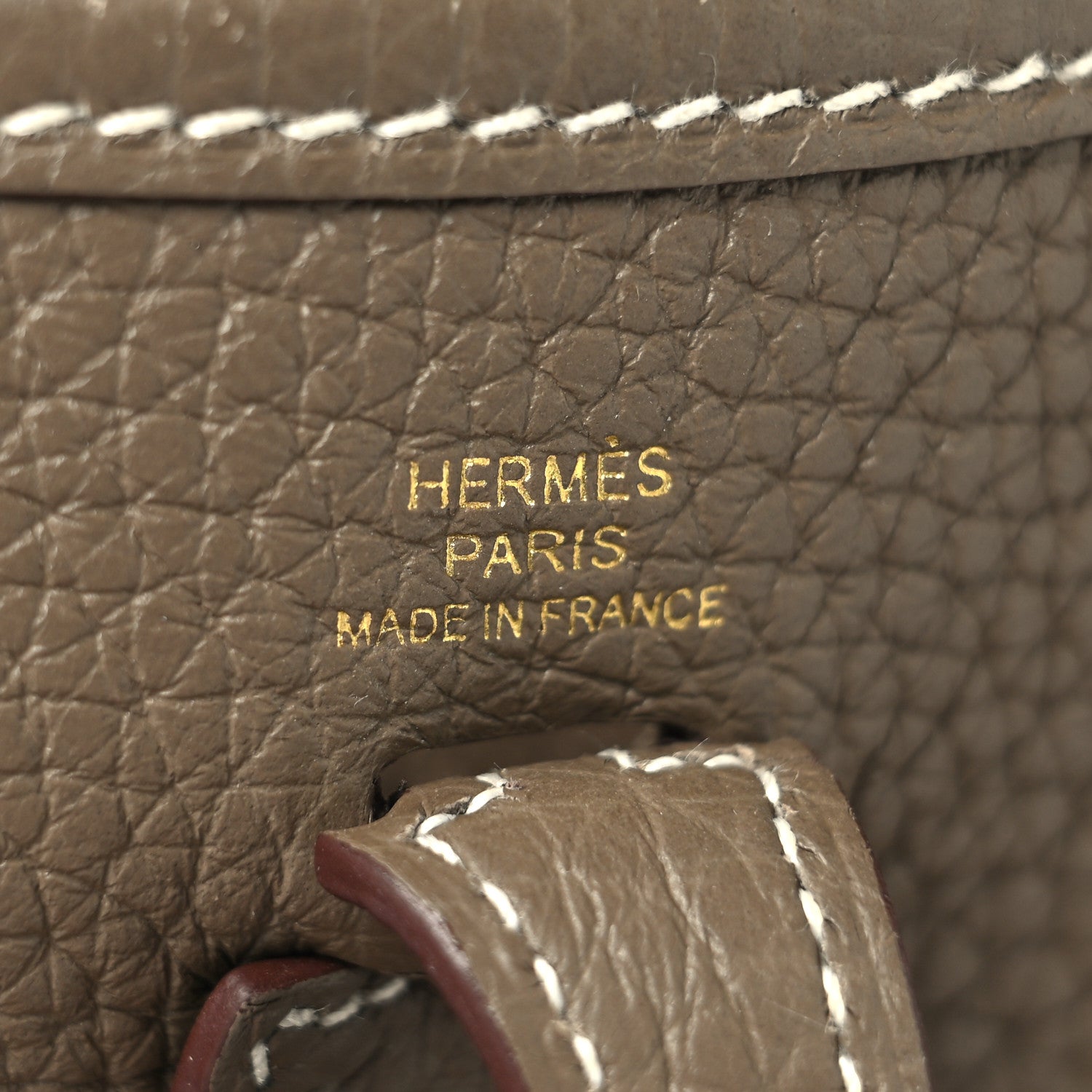 Hermes Taurillon Clemence Amazone Evelyne TPM Etoupe Bleu Indigo 6 of 12