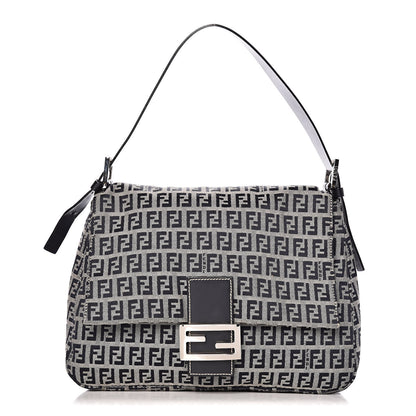 Fendi Zucchino Mama Baguette Navy 1 of 8