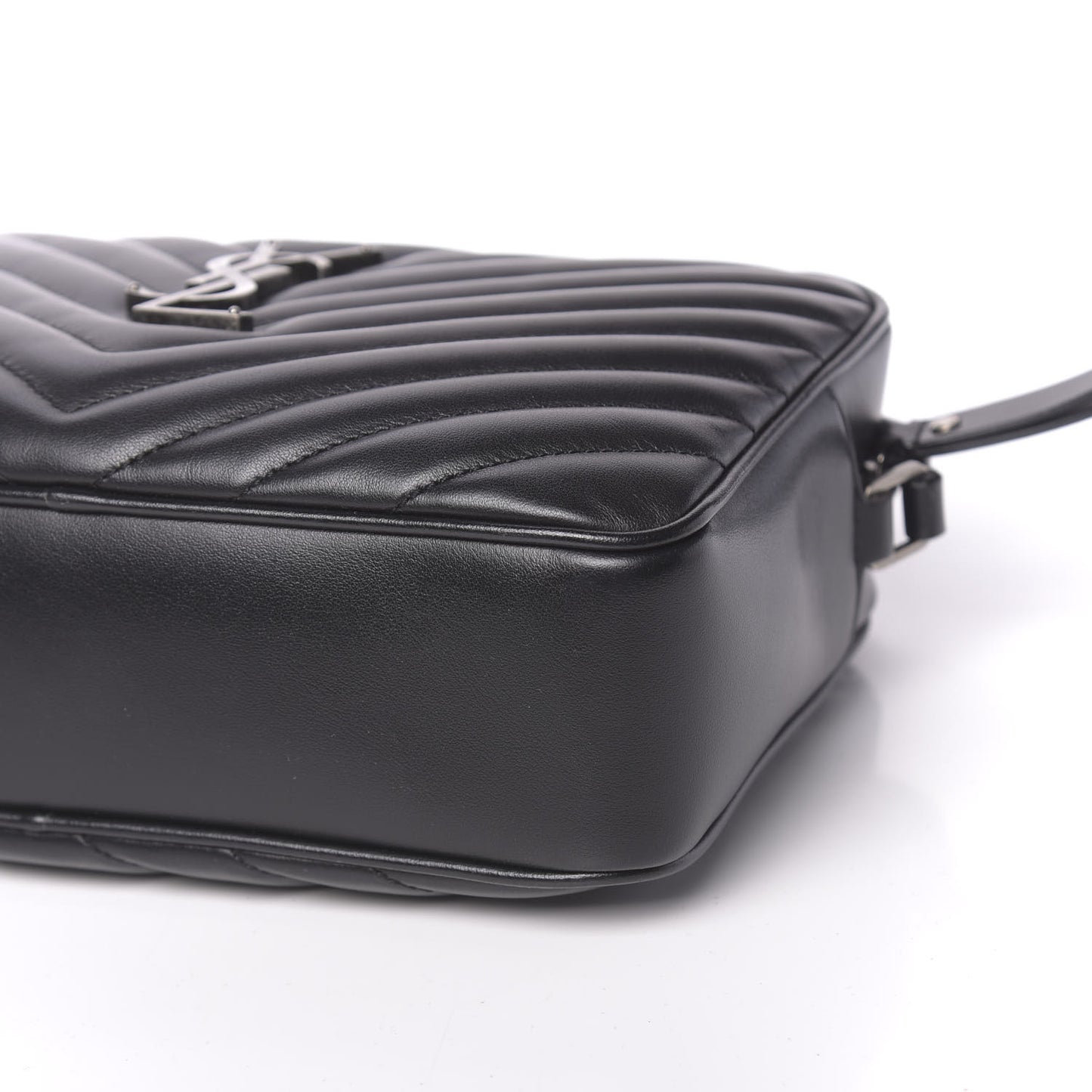 Calfskin Matelasse Monogram Lou Camera Bag Black