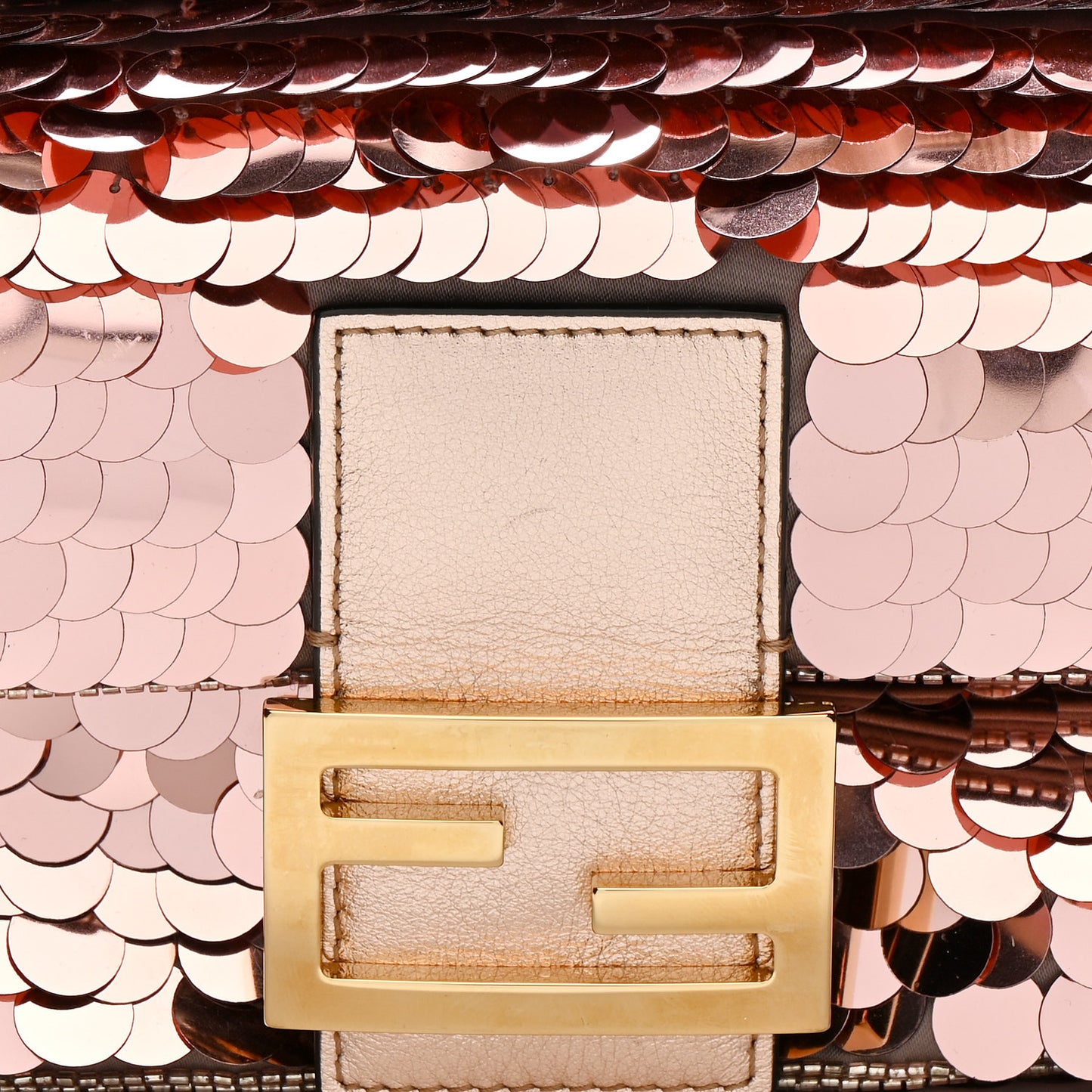 Satin Paillettes Catalan Mirror Mini Baguette 1997 Antico Rame