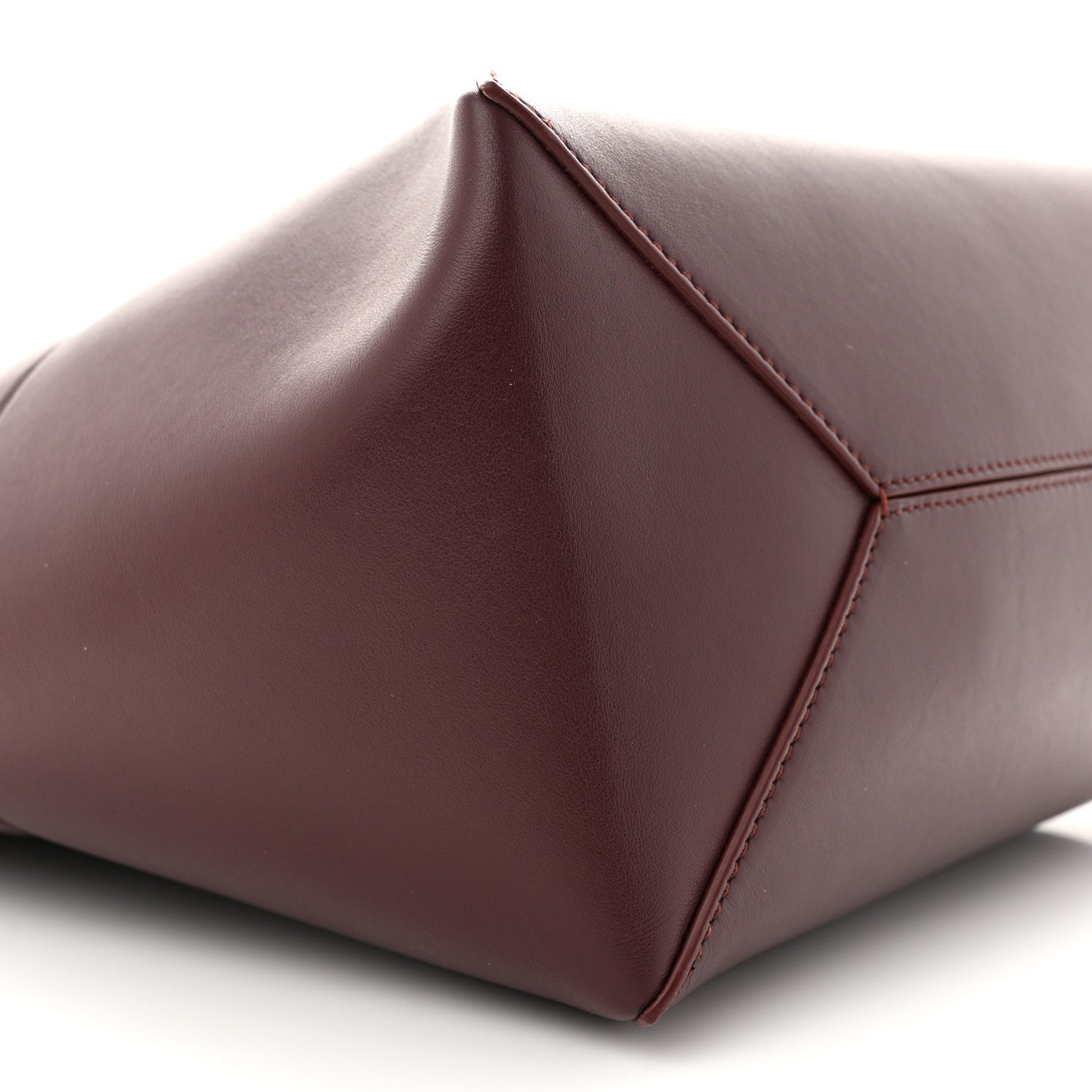 Loewe Shiny Calfskin Medium Puzzle Fold Tote Dark Burgundy 9 of 10
