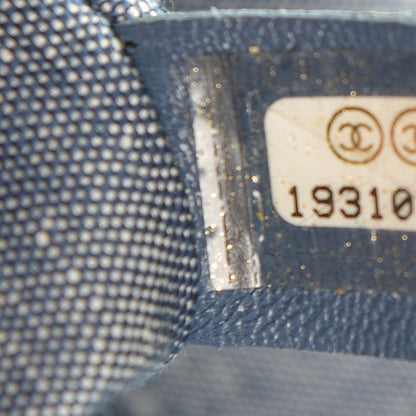 Chanel Denim Quilted Medium Graphic Flap Light Blue 7 of 7