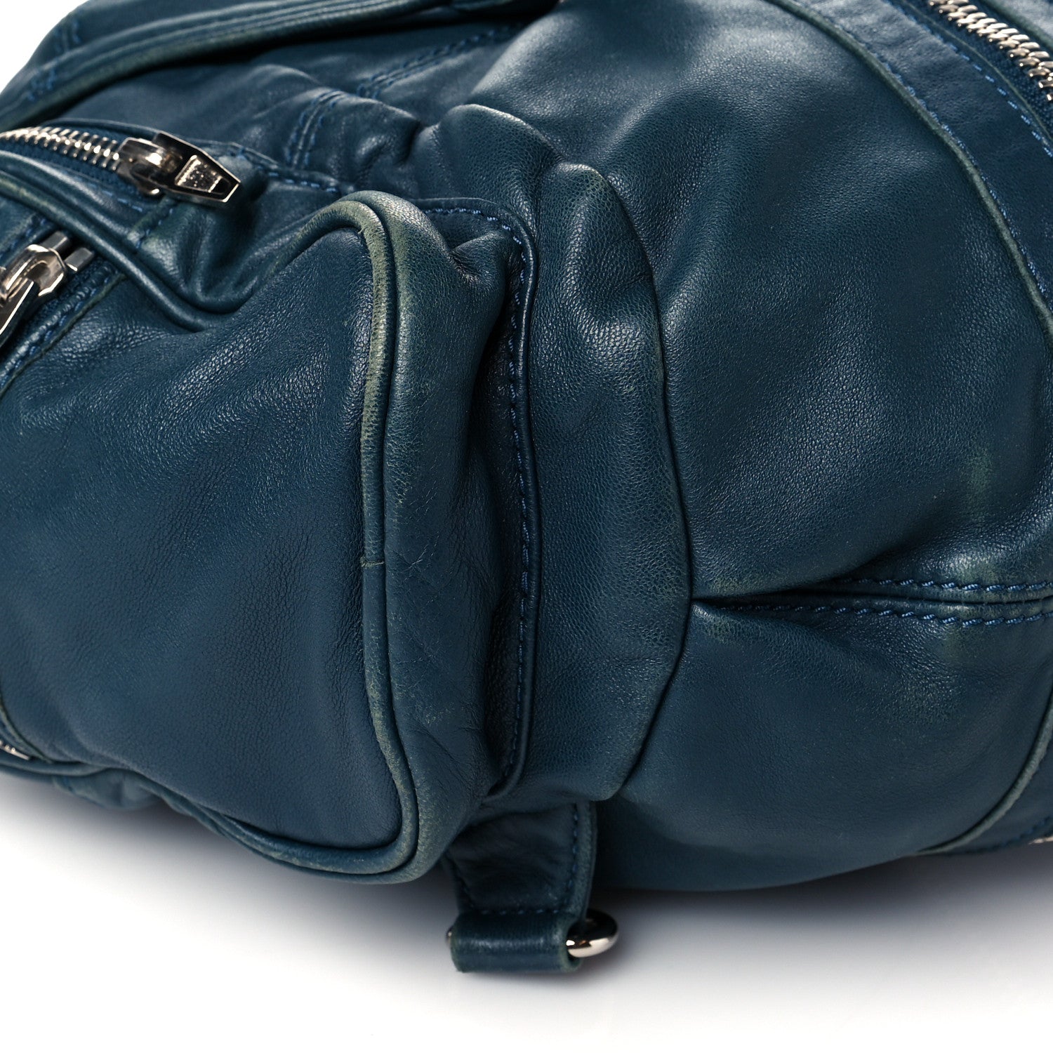 Alexander Wang Lambskin Mini Marti Backpack Petrol Rhodium Hardware 10 of 19