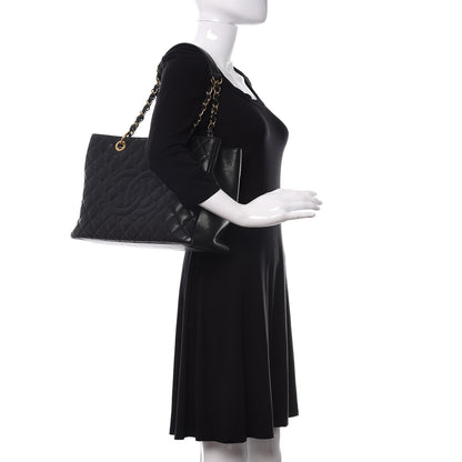 Chanel Caviar Quilted Grand Shopping Tote GST Black 2 of 13