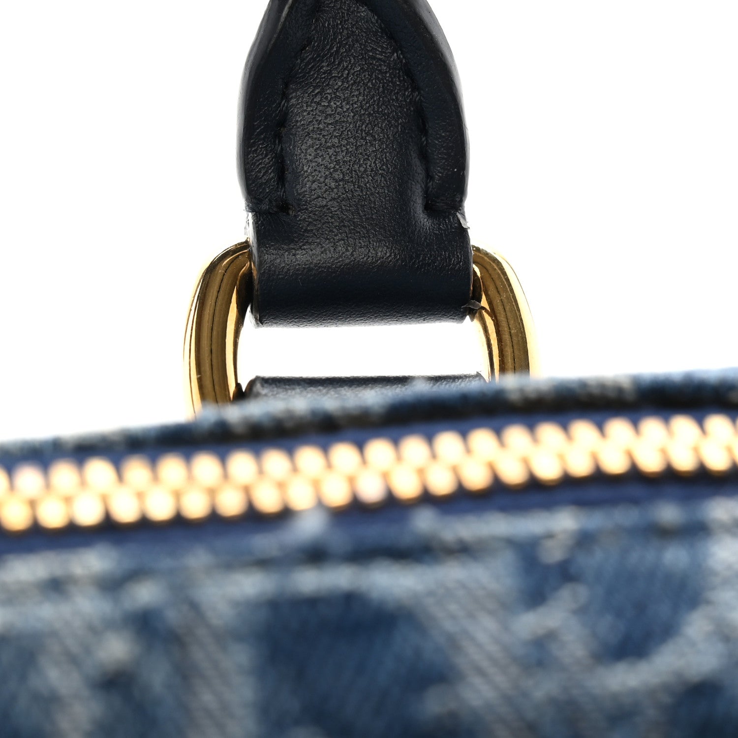 Christian Dior Denim Oblique Nano Groove 17 Bag Blue 11 of 12