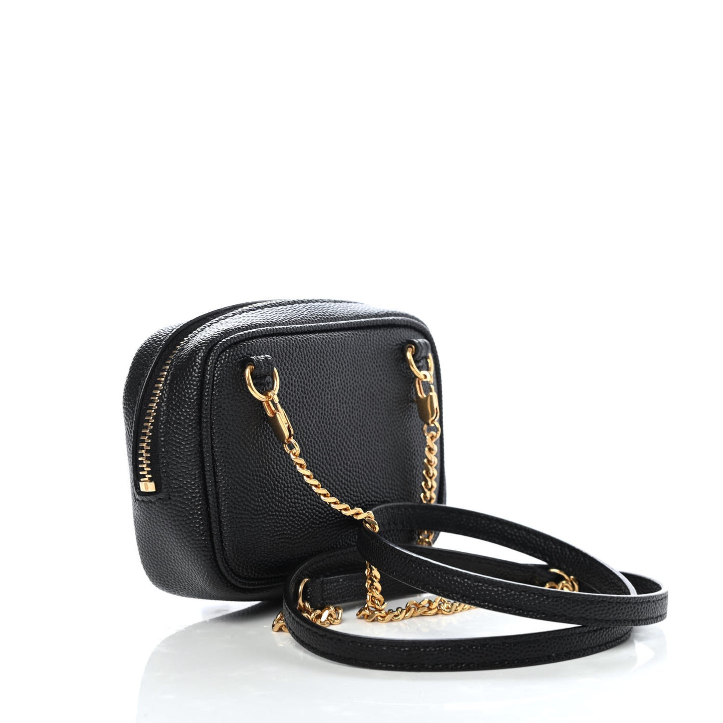 Grain De Poudre Matelasse Monogram Baby Lou Camera Bag Black