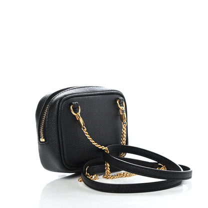 Saint Laurent Grain De Poudre Matelasse Monogram Baby Lou Camera Bag Black 2 of 4