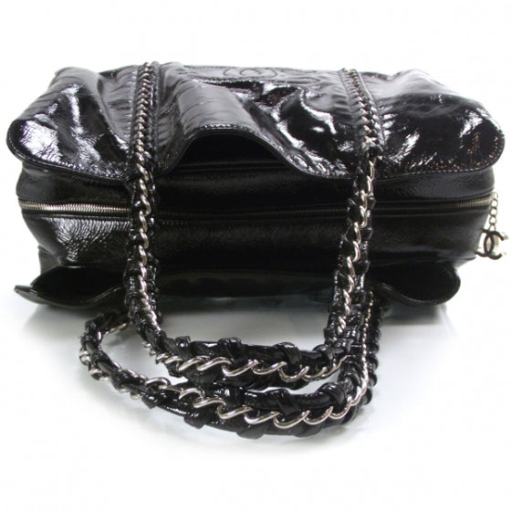 Patent Luxury Ligne Large Tote Black
