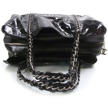 Chanel Patent Luxury Ligne Large Tote Black 6 of 12