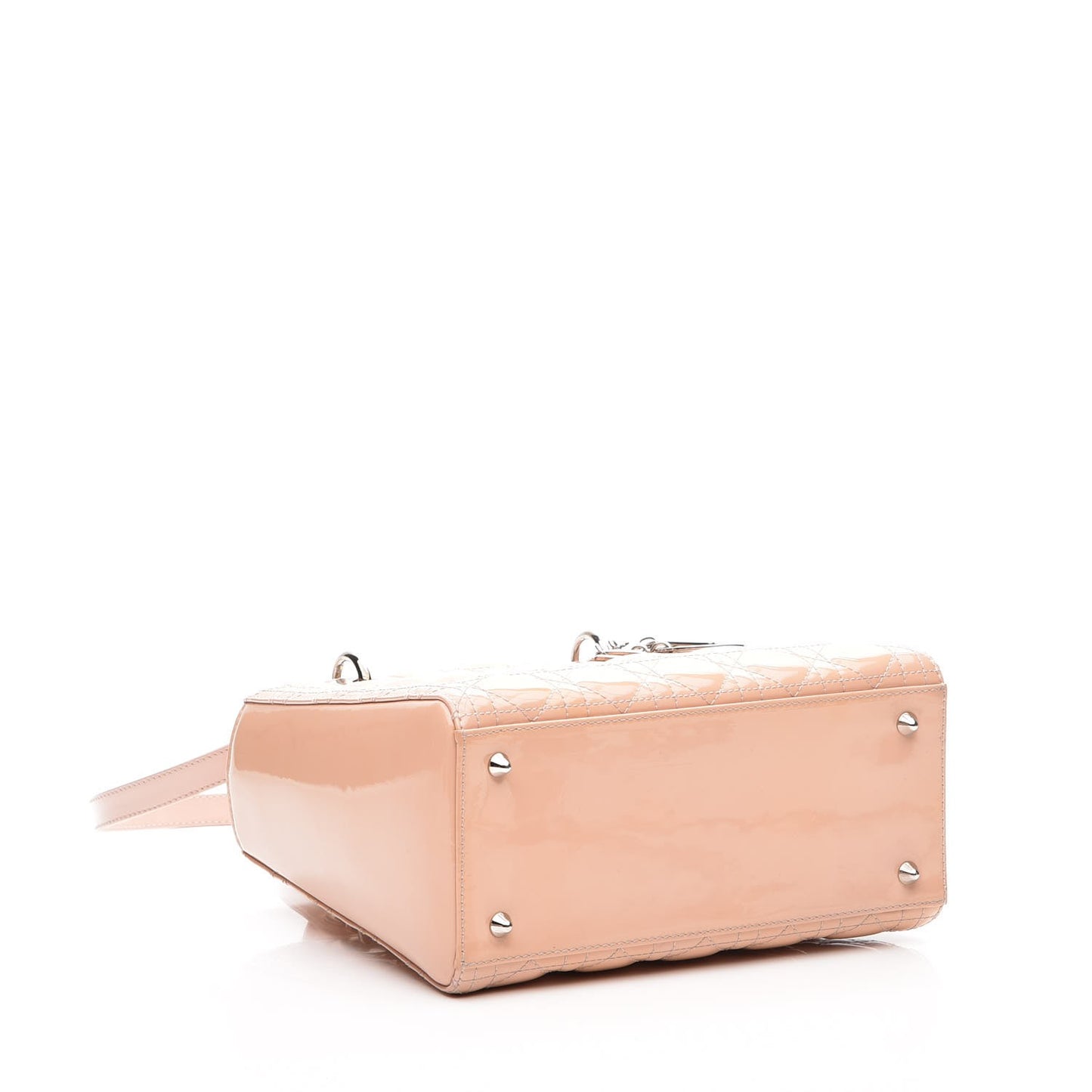 Patent Cannage Medium Lady Dior Light Pink