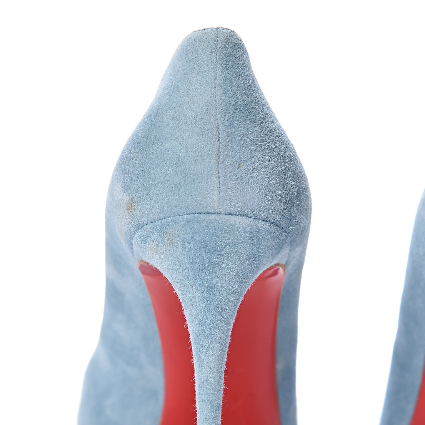 Veau Velours Pigalle Follies 100 Pumps 40 Celeste