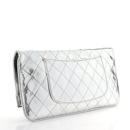 Chanel Metallic Crumpled Calfskin Small 31 Pouch Silver 2 of 7