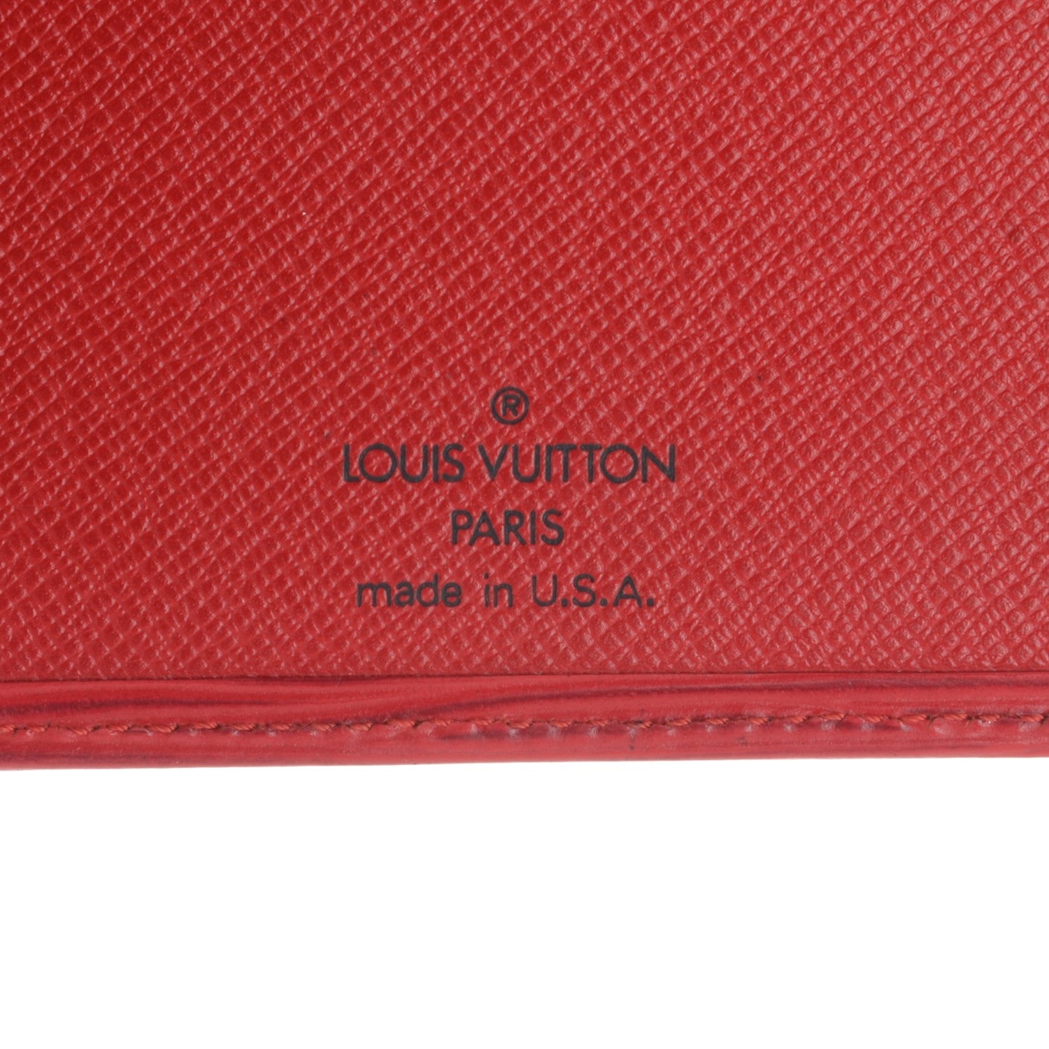 Louis Vuitton Epi Simple Checkbook Cover Castillan Red 6 of 6