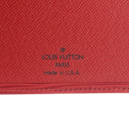 Louis Vuitton Epi Simple Checkbook Cover Castillan Red 6 of 6