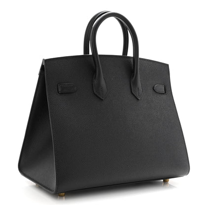 Hermes Epsom Birkin Sellier 25 Black 3 of 10