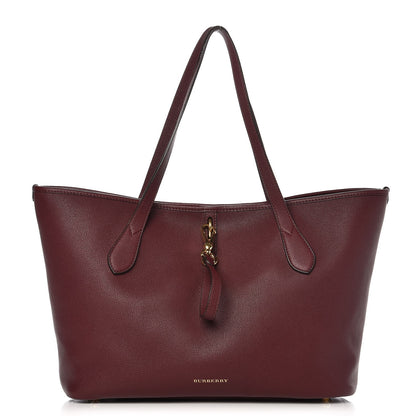Burberry Grainy Calfskin Medium Honeybrook Tote Dark Plum 1 of 7