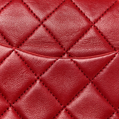 Chanel Lambskin Quilted Small Double Flap Red 17 of 18