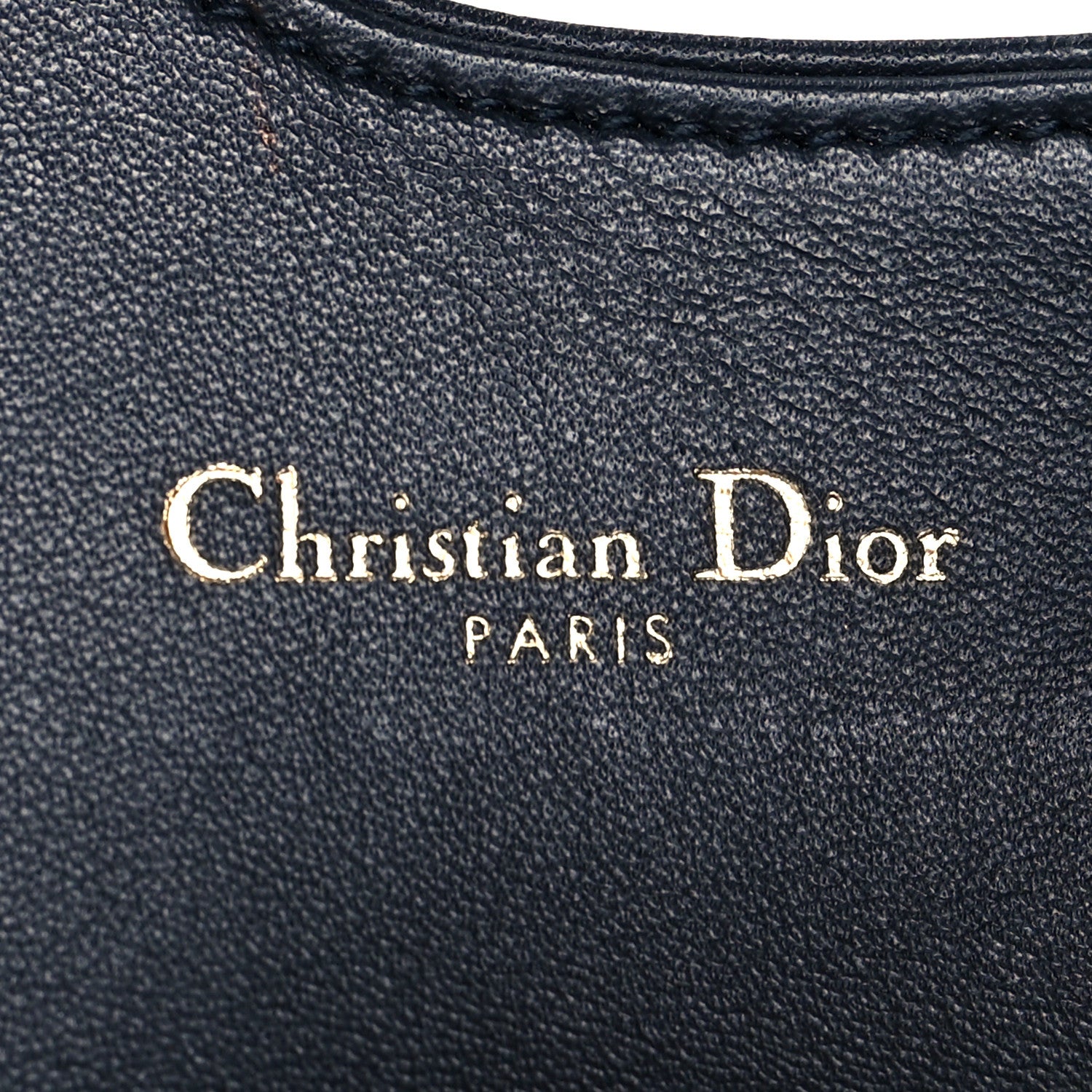 Christian Dior Oblique Saddle Card Holder Blue 6 of 8
