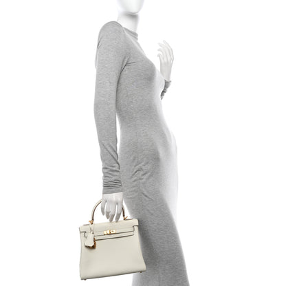 Hermes Togo Kelly Retourne 25 Mushroom 2 of 11