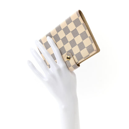 Louis Vuitton Damier Azur Small Ring Agenda Cover 2 of 12