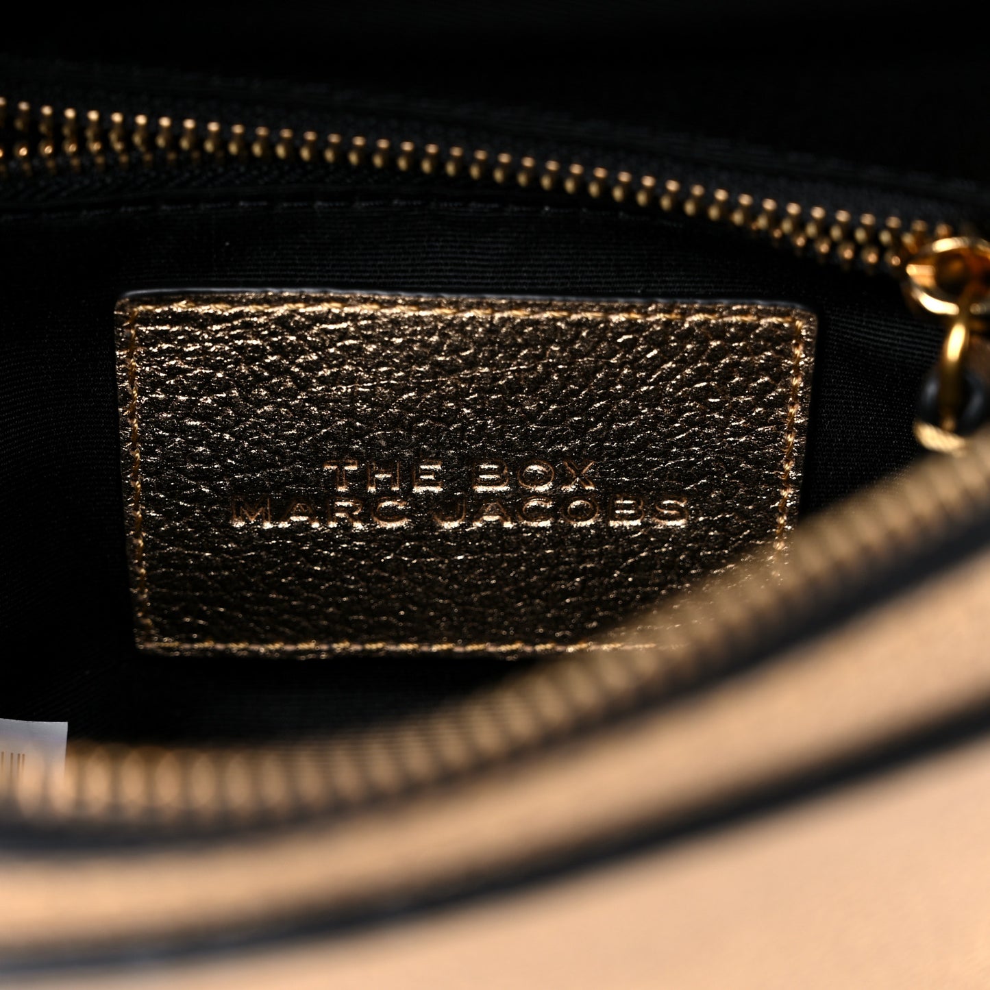 Metallic Calfskin The Box 20 Crossbody Gold